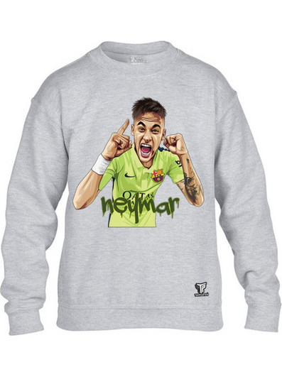 Takeposition Neymar Παιδικό Φούτερ Γκρι Lime 810-5605