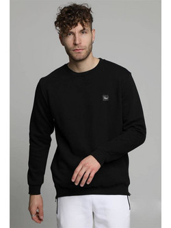Attitude Zip Ανδρικό Φούτερ Μαύρο 88053