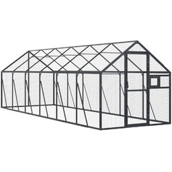 vidaXL Κλουβί Πτηνών Ανθρακί 600x179x185cm 3155804