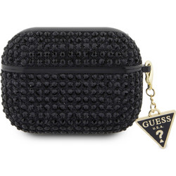 Guess Triangle Charm Θήκη Σιλικόνης για Apple AirPods Pro 1 Μαύρη