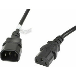 Lanberg CA-C13E-11CC-0030-BK Προέκταση Καλωδίου Τροφοδοσίας IEC C13 to IEC C14 3m
