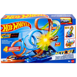 Mattel Hot Wheels Action 4-Loop Crash Out