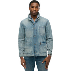 Superdry Ανδρικό Μπουφάν Χειμωνιάτικο Τζιν Μπλε M5012068A-MB9