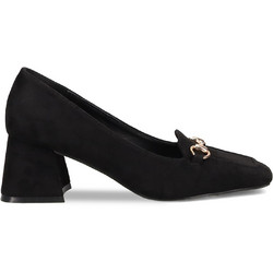 Migato Γόβες Suede με Χοντρό Χαμηλό Τακούνι Μαύρες 100001031-014