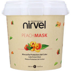 Nirvel Peach Μάσκα Μαλλιών για Προστασία Χρώματος για Βαμμένα Μαλλιά 1lt