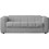Woodwell Norris Τριθέσιος Καναπές Κρεβάτι Γκρι 209x99x70cm Ε9530,2