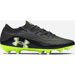 Under Armour Magnetico Pro 4 FG 3027699-001 Ποδοσφαιρικά Παπούτσια με Τάπες Μαύρα Lime