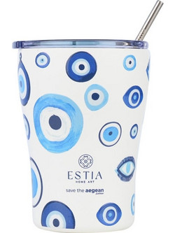 Estia Coffee Mug Save The Aegean Spirit of Luck 350ml