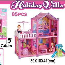 Holiday Villa Κουκλόσπιτο Διώροφο με Αξεσουάρ 005.5881