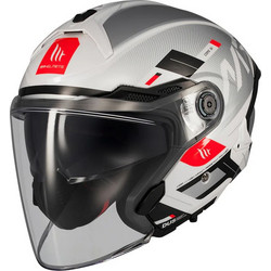 MT Cosmo SV S Silence A2 White Grey Κράνος Μηχανής Jet 1450gr