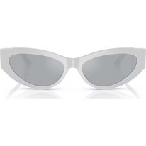 Versace VE4470B 54741U Γυναικεία Γυαλιά Ηλίου Cat Eye Κοκάλινα Λευκά με Μαύρο Φακό