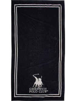 Greenwich Polo Club 4049 Πετσέτα Θαλάσσης Μαύρη 90x170cm