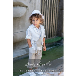 Stova Bambini Βαπτιστικό Κοστούμι με Παντελόνι Πουκάμισο & Γιλέκο 6τμχ SS25-B22