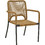 Pakoworld Norture Πολυθρόνα Κήπου Rattan Καφέ 364-000001