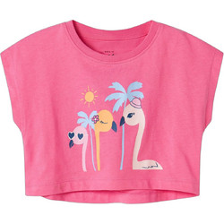 Name It Ducks Παιδικό Crop Top Κοντομάνικο Φούξια 13228148