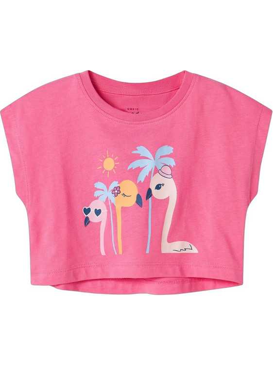 Name It Ducks Παιδικό Crop Top Κοντομάνικο Φούξια 13228148