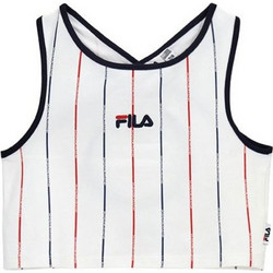 Original Marines Παιδικό Crop Top Αμάνικο Λευκό Μαύρο DFPV5167YF