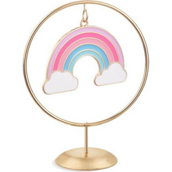 Parisis Μπομπονιέρα Βάπτισης Διακοσμητικό Ουράνιο Τόξο από Μάρμαρο & Μέταλλο ΣΜ222102