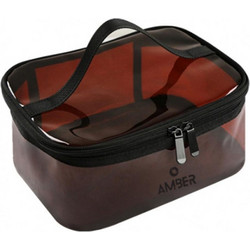 Amber AM2032 Γυναικείο Νεσεσέρ Ταξιδίου 21x9x15cm Καφέ
