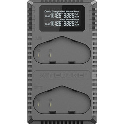 Nitecore UCN4 Pro Διπλός Φορτιστής Συμβατός με Canon