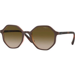 Vogue VO5222S 296213 Γυναικεία Γυαλιά Ηλίου Πολυγωνικά Κοκάλινα Καφέ με Καφέ Φακό