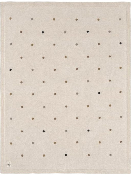 Laessig Dots Dusky Κουβέρτα Αγκαλιάς Πλεκτή 80x100 Beige