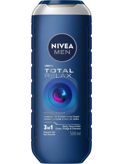 Nivea Total Relax Ανδρικό Αφρόλουτρο σε Gel 500ml