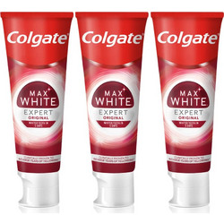 Colgate Max White Expert Original Οδοντόκρεμα για Λεύκανση 3x75ml
