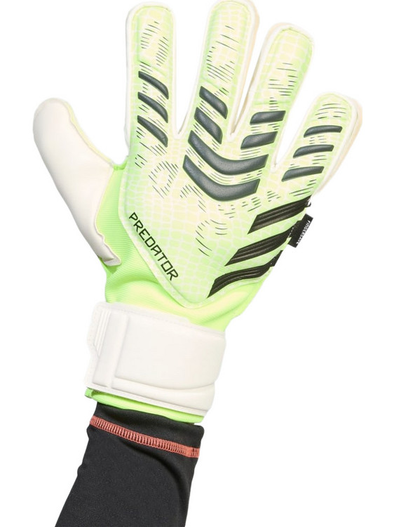 Adidas Predator Match Fingersave Γάντια Τερματοφύλακα με Προστατευτικά Lime JN5353