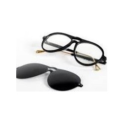 Empire M1103 C1 Ανδρικός Σκελετός Γυαλιών Οράσεως με Clip-On Κοκάλινος Μαύρος