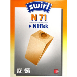Swirl N71 Σακούλες Σκούπας 5τμχ Συμβατές με Σκούπα Swirl