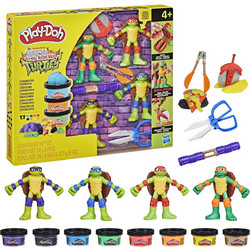 Hasbro Play-Doh Teenage Mutant Ninja Turtles Worldbuilding Cowabunga Creations