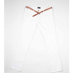 Scotch & Soda Ανδρικό Παντελόνι Chino Ελαστικό Slim Εφαρμογή Λευκό 130991