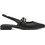Marco Tozzi Γόβες Slingback Δερμάτινες με Χοντρό Χαμηλό Τακούνι Μαύρες 2-29409-44-001