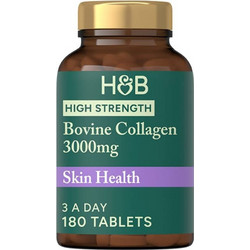 Holland & Barrett Bovine Collagen 3000mg με Βιταμίνη C 180 Ταμπλέτες