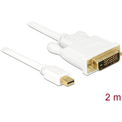 DeLOCK Καλώδιο Mini DisplayPort 1.1 to DVI Male 2m White 82918