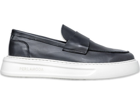 Perlamoda Ανδρικά Μοκασίνια Loafers Μαύρα 7173681V