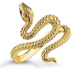 Thomas Sabo Γυναικείο Δαχτυλίδι Φίδι Επιχρυσωμένο TR2483-427-39