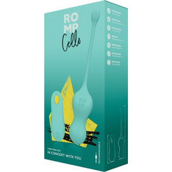 Romp Cello Vibro-Balls Κλειτοριδικός Δονητής για Ζευγάρια με Τηλεχειριστήριο Πράσινος