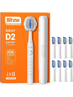 Bitvae Daily D2 WHite Ηλεκτρική Οδοντόβουρτσα με Χρονομετρητή & Θήκη Ταξιδίου