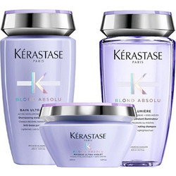 Kerastase Blond Absolu Σετ Περιποίησης Μαλλιών Μάσκα 200ml + Ultra Violet Σαμπουάν 250ml + Bain Lumiere Σαμπουάν 250ml