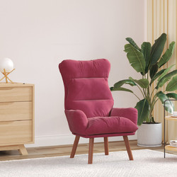 vidaXL Πολυθρόνα Relax Βελούδινη Μπορντό 42001839