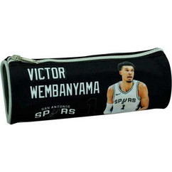 Back Me UP NBA Wembanyama Κασετίνα Βαρελάκι Μαύρη 378-11140