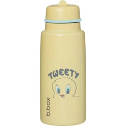 B.Box Looney Tunes Παιδικό Παγούρι Θερμός Ανοξείδωτο BPA Free με Καλαμάκι Κίτρινο 1000ml