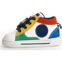 Falcotto Παιδικά Sneakers Μποτάκια Λευκά Navy Μπλε Κόκκινα 0012019054-02-1