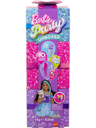 Mattel Barbie Party Unboxed Glam Μελαχρινή