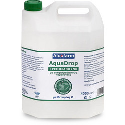 Alcofarm AquaDrop Αντισηπτικό Κρεμοσάπουνο 4lt