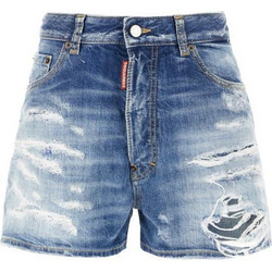 Dsquared2 Γυναικείο Σορτς Τζιν Ψηλόμεσο Μπλε S75MU0477S30309-470