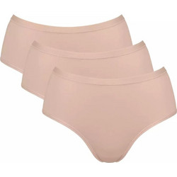 Sloggi Go Daily Βαμβακερά Γυναικεία Slip Μπεζ 3Pack 10222325-00LZ