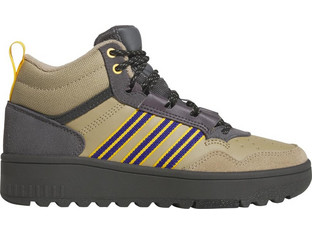 Adidas Hoops 4.0 Παιδικά Sneakers Μποτάκια Χακί Ανθρακί JS2033